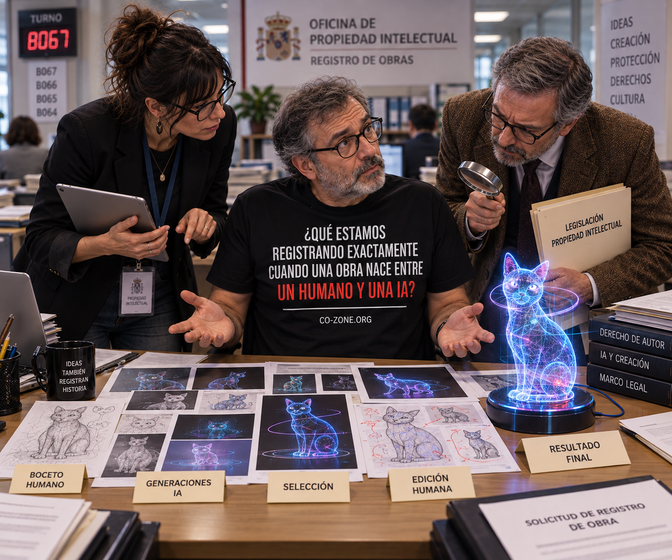 Imagen editorial de Quién firma cuando una obra
                  nace en zona compartida.